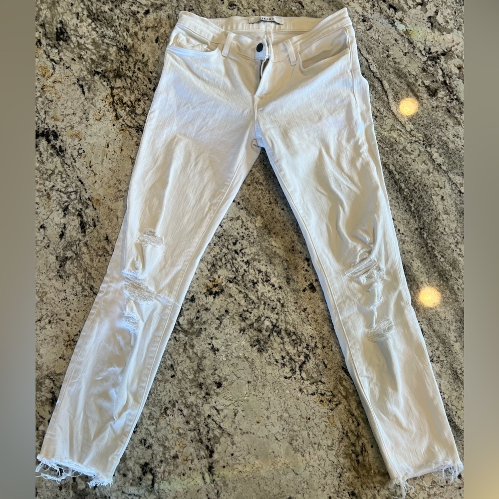 J Brand White Skinny Jeans